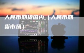 人民币期货国内（人民币期货市场）