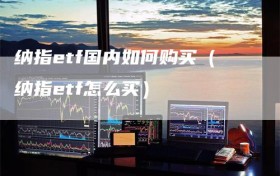 纳指etf国内如何购买（纳指etf怎么买）