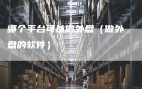 哪个平台可以做外盘（做外盘的软件）