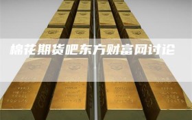 棉花期货吧东方财富网讨论