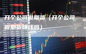 开个公司做期货（开个公司做期货赚钱吗）