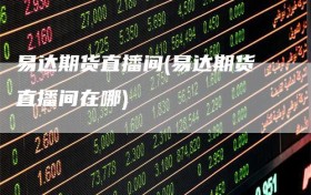易达期货直播间(易达期货直播间在哪)