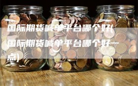 国际期货喊单平台哪个好(国际期货喊单平台哪个好一点)