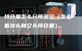持仓量怎么分辨多空（怎么看多头和空头持仓量）