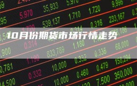 10月份期货市场行情走势