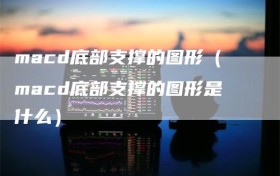 macd底部支撑的图形（macd底部支撑的图形是什么）