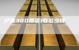 沪深300期货1收多少钱