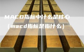 MACD指标中什么是核心（macd指标是指什么）