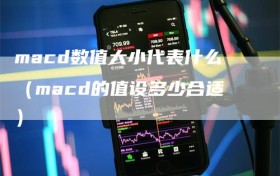 macd数值大小代表什么（macd的值设多少合适）