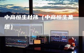 中商恒生杜伟（中商恒生集团）