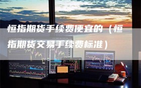 恒指期货手续费便宜的（恒指期货交易手续费标准）