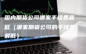 国内期货公司哪家手续费最低（哪家期货公司的手续费最低）