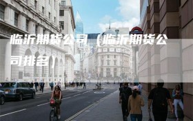 临沂期货公司（临沂期货公司排名）