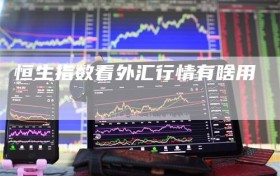 恒生指数看外汇行情有啥用