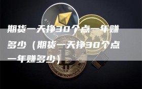 期货一天挣30个点一年赚多少（期货一天挣30个点一年赚多少）