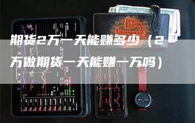 期货2万一天能赚多少（2万做期货一天能赚一万吗）