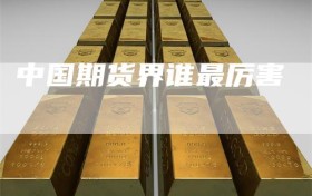 中国期货界谁最厉害