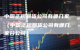 中国正规期货公司有哪几家（中国正规期货公司有哪几家分公司）