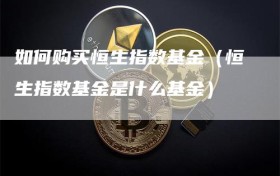 如何购买恒生指数基金（恒生指数基金是什么基金）