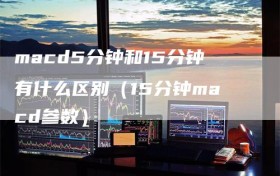 macd5分钟和15分钟有什么区别（15分钟macd参数）
