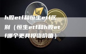 h股etf和恒生etf区别（恒生etf和h股etf哪个更具投资价值）