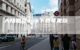 大陆期货app下载苹果版