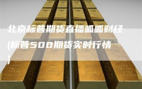 北京标普期货直播呱呱财经(标普500期货实时行情)