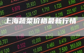 上海蔬菜价格最新行情