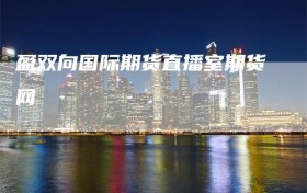 盈双向国际期货直播室期货网