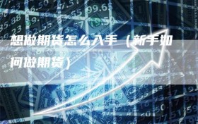 想做期货怎么入手（新手如何做期货）