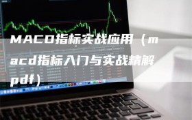 MACD指标实战应用（macd指标入门与实战精解pdf）