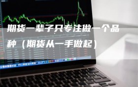 期货一辈子只专注做一个品种（期货从一手做起）