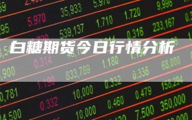 白糖期货今日行情分析