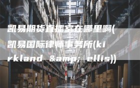 凯易期货直播室在哪里啊(凯易国际律师事务所(kirkland & ellis))