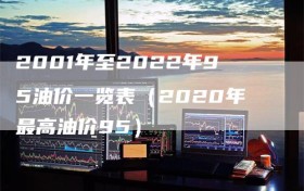 2001年至2022年95油价一览表（2020年最高油价95）