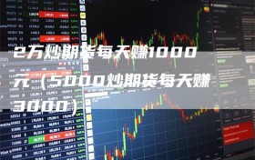 2万炒期货每天赚1000元（5000炒期货每天赚3000）