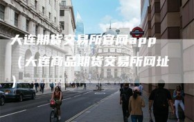 大连期货交易所官网app（大连商品期货交易所网址）