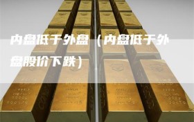 内盘低于外盘（内盘低于外盘股价下跌）
