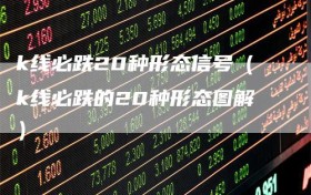 k线必跌20种形态信号（k线必跌的20种形态图解）