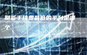 期货手续费最低的平台是哪个