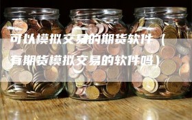 可以模拟交易的期货软件（有期货模拟交易的软件吗）