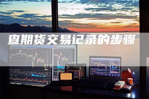 查期货交易记录的步骤