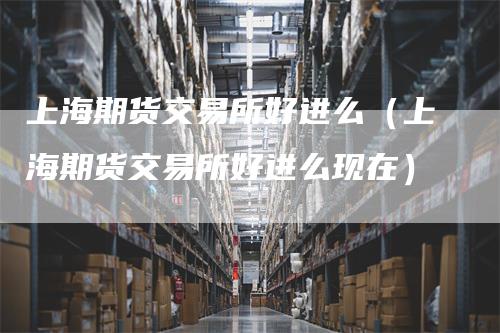 上海期货交易所好进么（上海期货交易所好进么现在）
