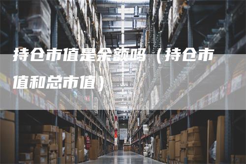 持仓市值是余额吗（持仓市值和总市值）