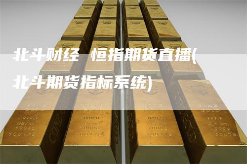 北斗财经 恒指期货直播(北斗期货指标系统)