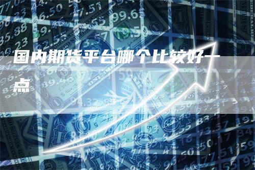 国内期货平台哪个比较好一点