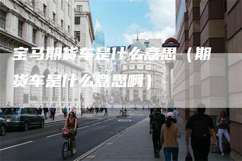 宝马期货车是什么意思（期货车是什么意思啊）