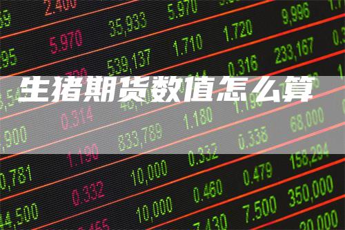 生猪期货数值怎么算
