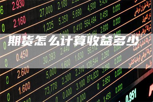 期货怎么计算收益多少