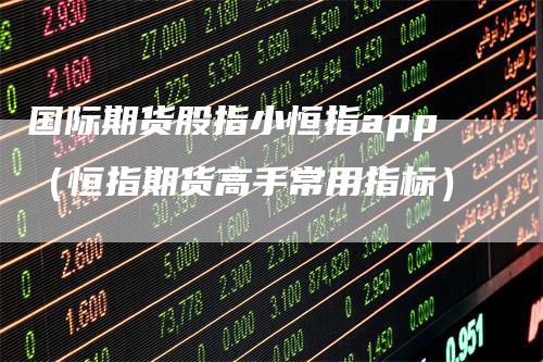 国际期货股指小恒指app(恒指期货高手常用指标)